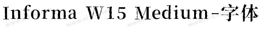 Informa W15 Medium字体转换